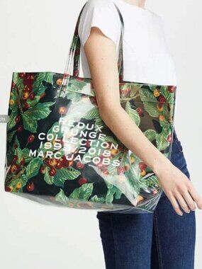 Marc Jacobs Redux Grunge Floral Cherry Oversized Tote Bag
